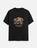 Full Throttle — vintage motorcycle graphic tee design front view